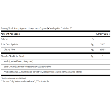Biotagen Powder - Klaire Labs - Powerful Prebiotic Formula
